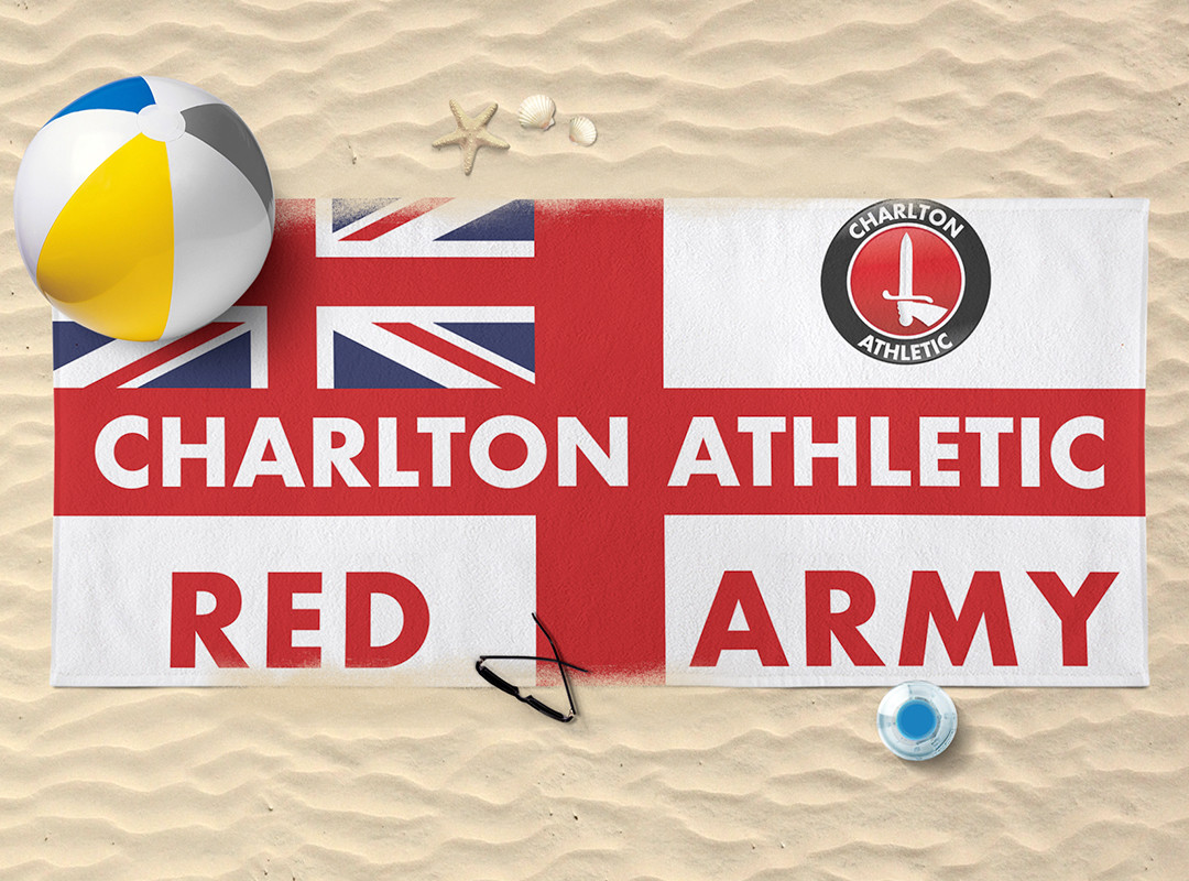 Red Army Flag Beach Towel