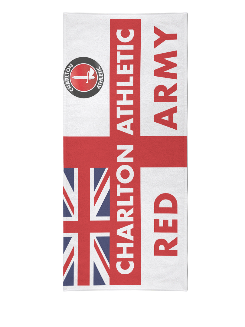Red Army Flag Beach Towel